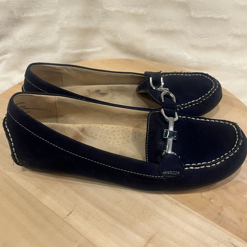 Liz Claiborne Loafers Navy Blue Size 8